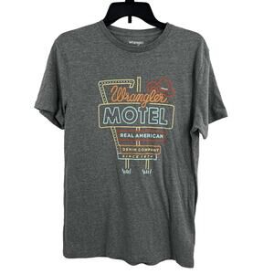 Wrangler Jeans Retro Sign Tee Grey Small